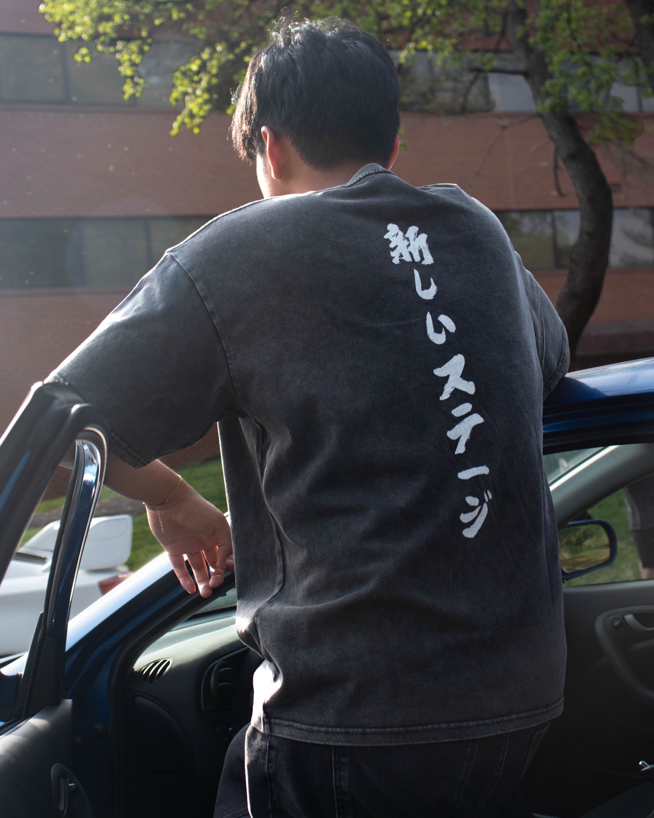 New Stage tee on location